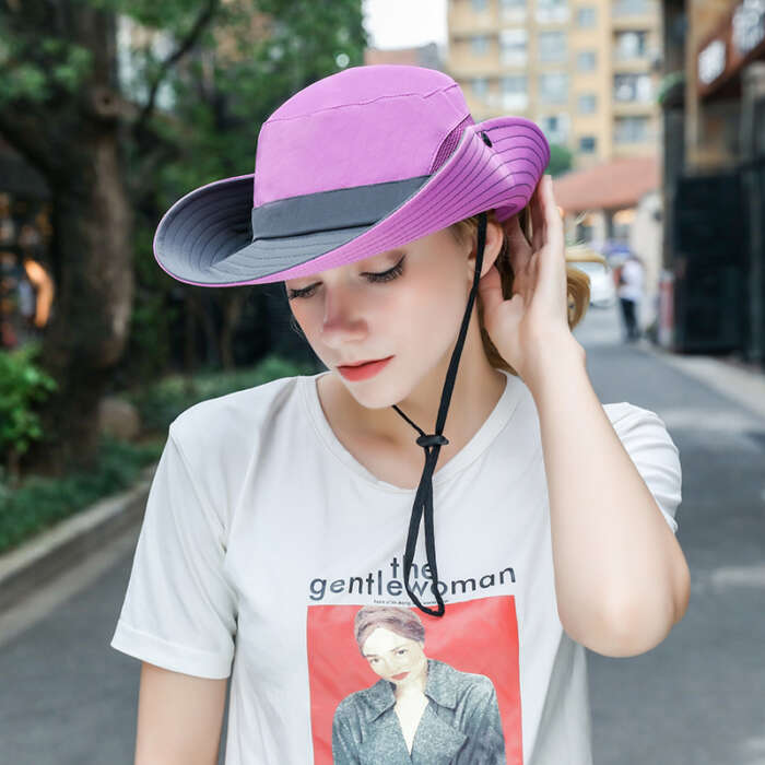 Outdoor Sun Hat With Large Side Shading In Summer - Image 3