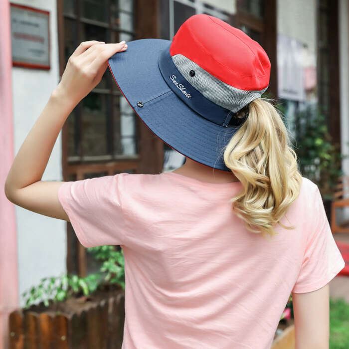 Outdoor Sun Hat With Large Side Shading In Summer - Image 8