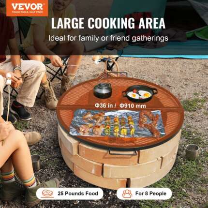 VEVOR X-Marks 36" Fire Pit Grill Grate