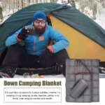 lightweight down camping blanket