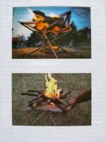 folding campfire cooking stand
