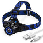 hand crank LED headlight