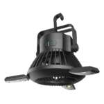 solar camping fan light