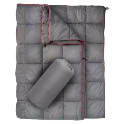 lightweight down camping blanket