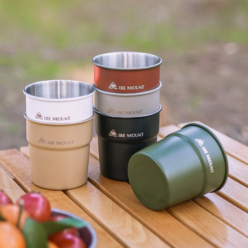 Camping cup 304 stainless steel - Essential 300ml camping cup stainless steel