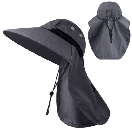 fishing hat with neck flap