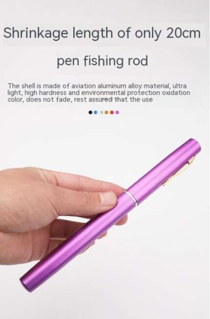 portable pen fishing rod