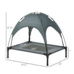 elevated dog bed with canopy