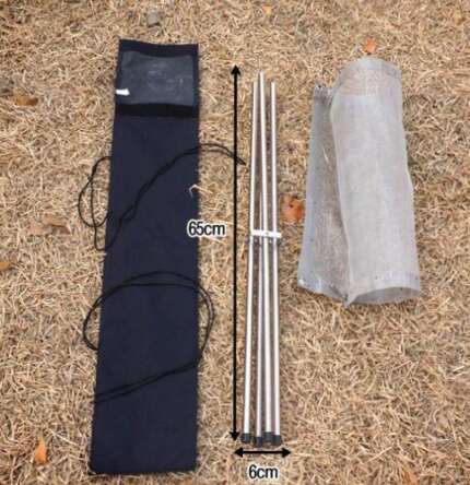 portable folding campfire stand
