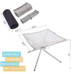 folding campfire rack