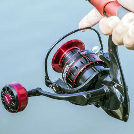 metal fishing reel for long cast