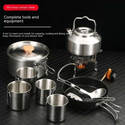 portable camping cookware set