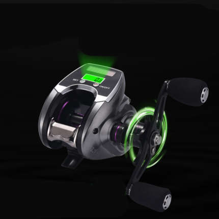fishing reel with digital display