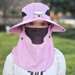 fishing hat with fan