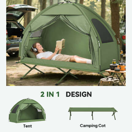 tent cot combo