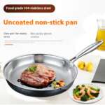 stainless steel frying pan