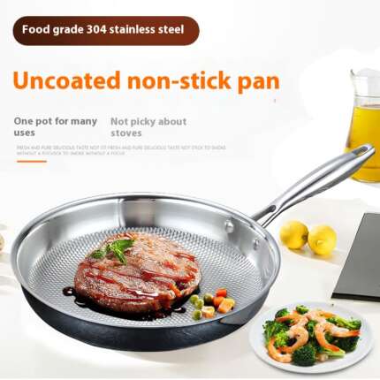 stainless steel frying pan