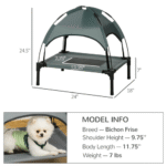 elevated dog cot bed