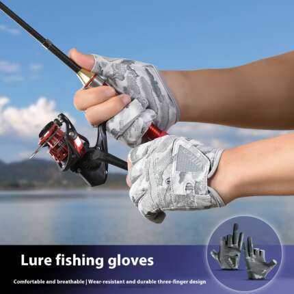 fishing sun gloves