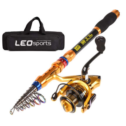 telescopic fishing rod combo