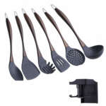 silicone cooking spatula set