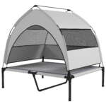 elevated dog bed with canopy