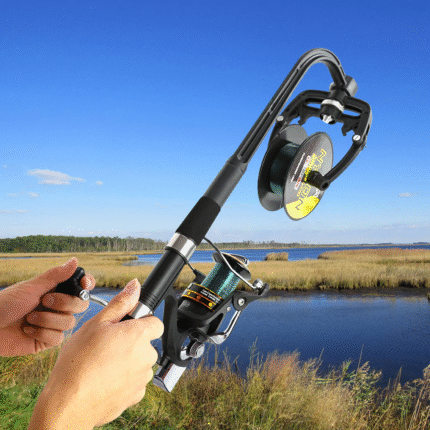 portable fishing line winder