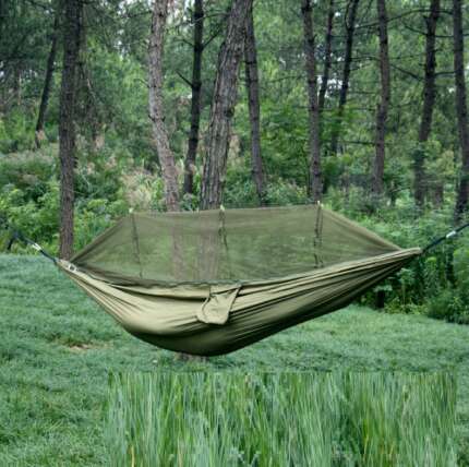 camping hammock with mosquito net