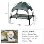 elevated dog bed