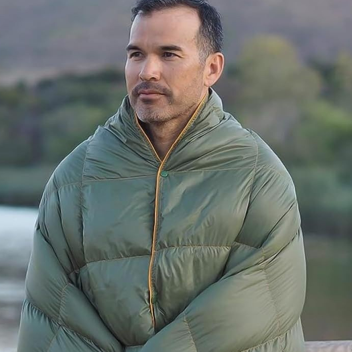 Camping blanket shawl: Reliable 55x79 down wrap camping blanket shawl