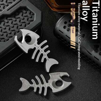 titanium EDC keychain