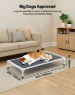 elevated dog bed for large dogs