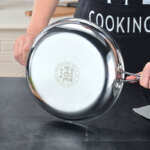 stainless steel frying pan
