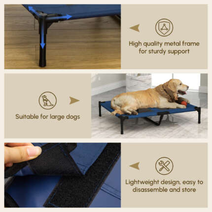 elevated dog cot bed