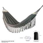 canvas hammock with wooden stick