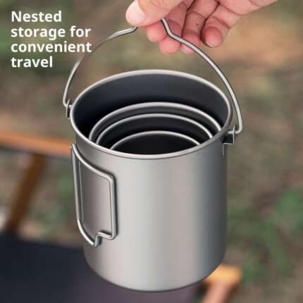 titanium camping cup