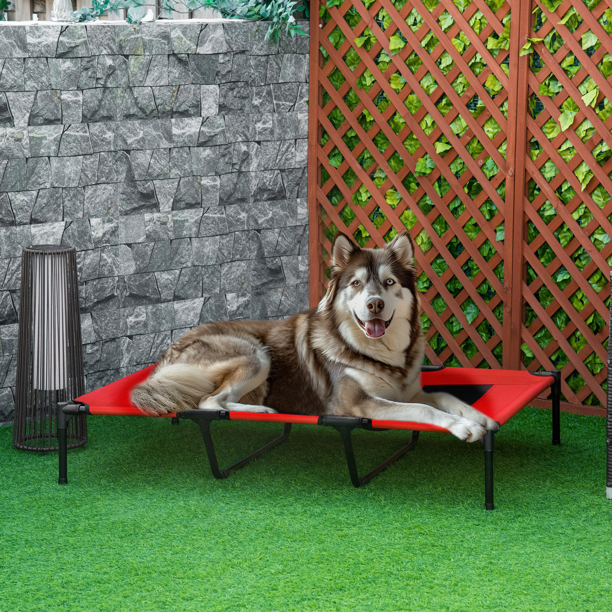 Elevated Dog Bed Lightweight 110lb Steel Frame elevated dog bed