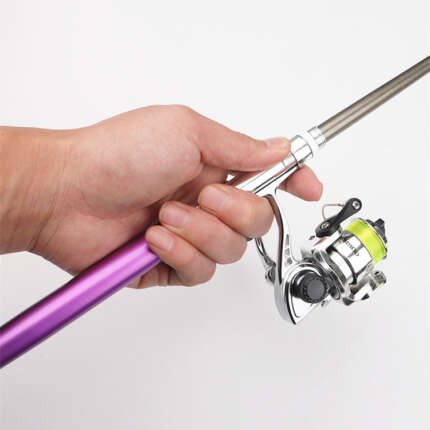 portable pen fishing rod
