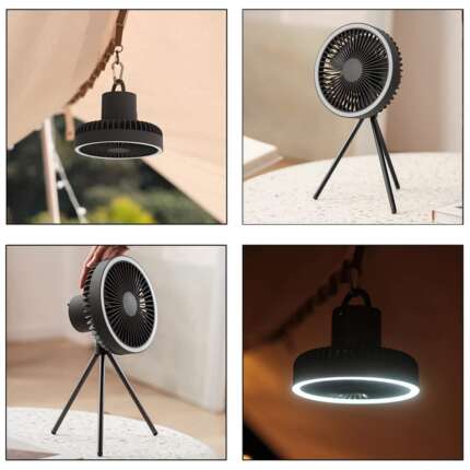 camping tent fan light