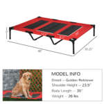 elevated dog bed