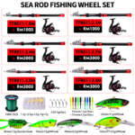 fishing rod combo set