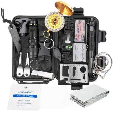 Survival tool kit: Essential 11-Piece Camping Set