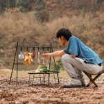 camping clothes drying rack