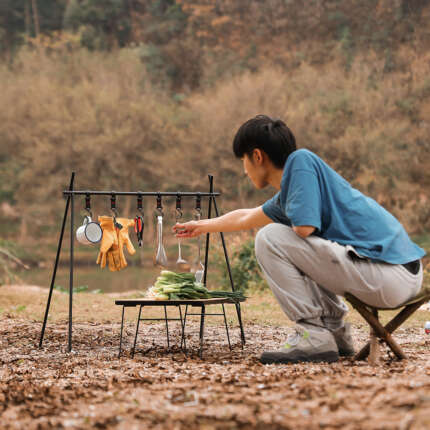 camping clothes drying rack