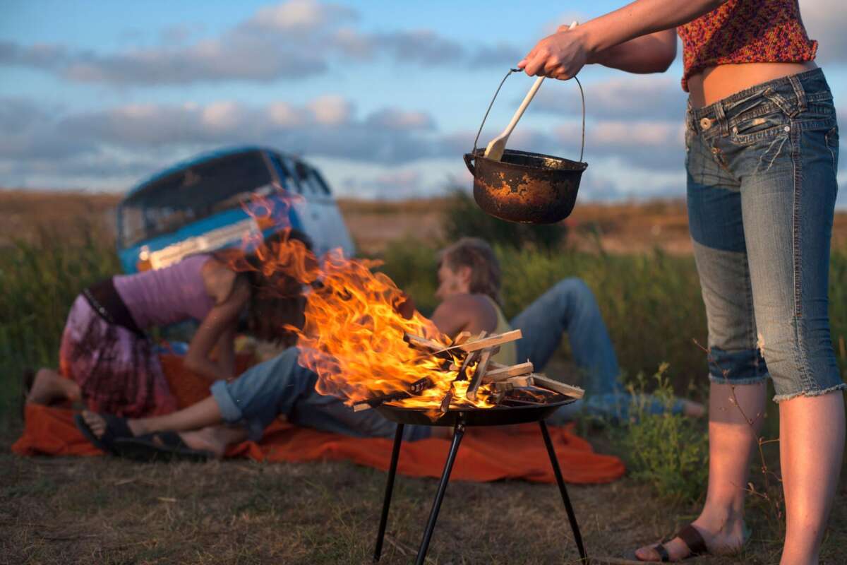 aluminum camp grill