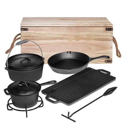 cast iron camping cooker