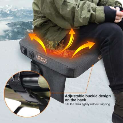 USB heated camping cushion